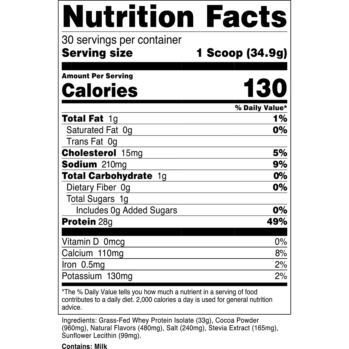 Grass-Fed Whey Protein Isolate