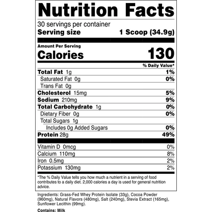 Grass-Fed Whey Protein Isolate